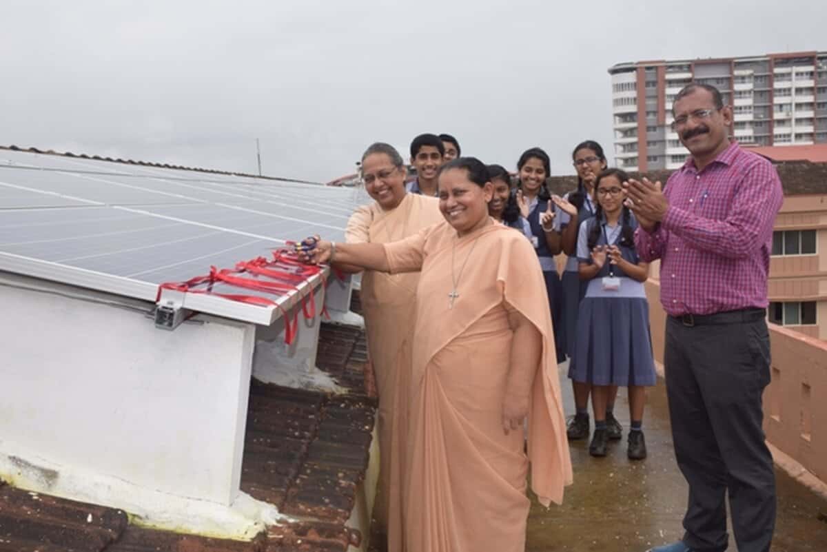 Installation of Solar Rooftop Power plant – Our school is now Green Campus