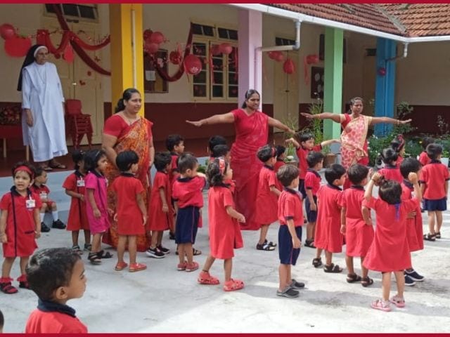 Red Day Celebration by Nursery students