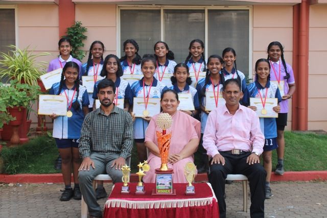 Our Girls Football team win the AICS inter school Football Tournament