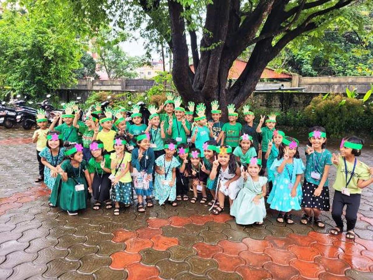 Our Nursery and Kindergarten students celebrate Green Day