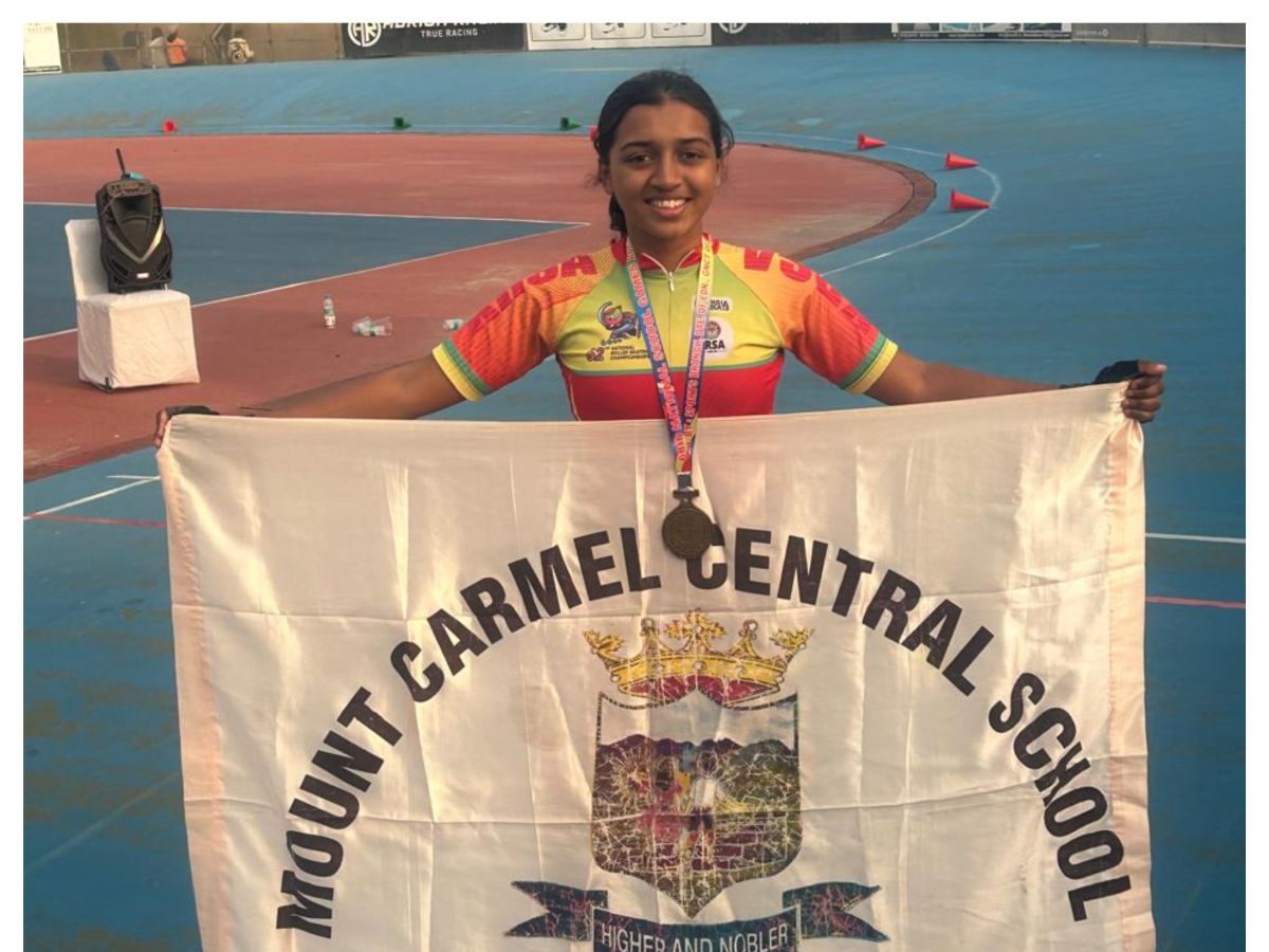 Jesnia Correa of grade VIII Rolls to Victory in Roller Skating at SGFI Nationals