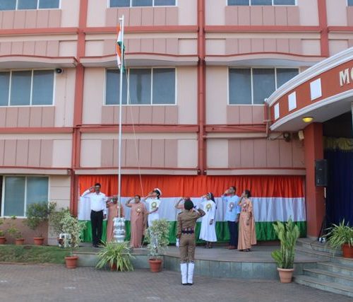 Celebration of 77th Republic Day with Patriotic Fervour : Grade V to VIII